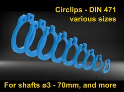 Circlip DIN 471 - various sizes