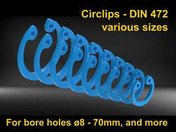 Circlip DIN 472 - various sizes