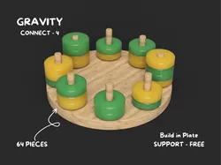 Connect-4 Gravity and Circular Board Game