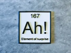Element of surprise sign