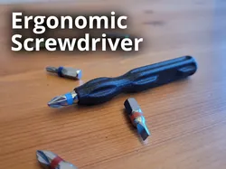 Ergonomic Screwdriver - Bit Holder