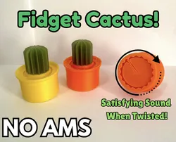 Fidget Cactus / Ratcheting Cactus (PRINT IN PLACE)