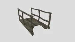 Forest wooden path-bridge tile broken 2