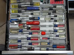 Gridfinity Screwdriver Organization Tray