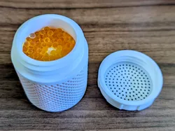 In Spool Desiccant Container and Funnel