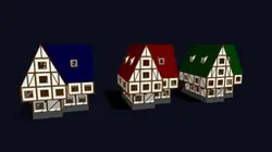 Modular Houses Pack - 3D Voxel Models