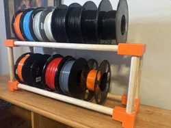 Simple Filament Rack for 1 inch Wood Dowels