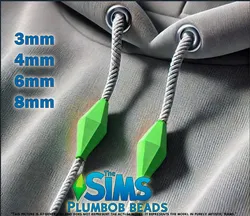 The Sims Diamond Bead - Plumbob bead & end caps