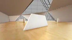 VR art Gallery 8 Two Cubes baked