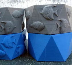 3D printer bestanden | 3MF | Zeshoekige antiprisma schalen
