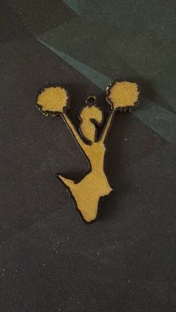 Cheerleader keychain