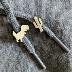 Chrome dino t-rex Beads