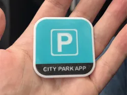 Etiqueta de la aplicación City Park - Modelo de impresión 3D gratuito