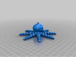 Flexible Octopus Key Ring
