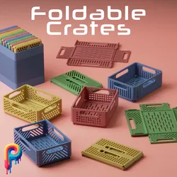 Foldable Crates (Print-in-place) by Polymeria