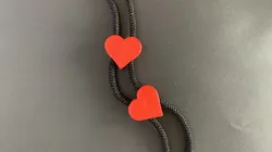 Magnetic Hoodie Heart Beads