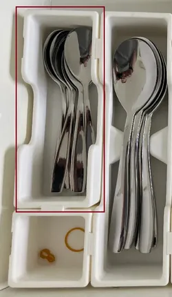 Modular Cutlery Organizer - Small Tray with Cutout
