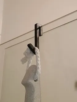 Simple shower hanger for glass 6.5 mm (0.25 in) fast print