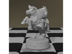 A human knight ches piece