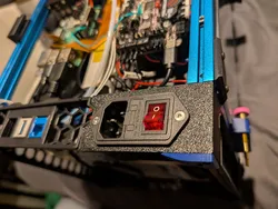 Alternative power inlet foot for Voron V0.2R1