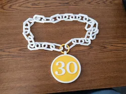 Cadena de cumpleaños 20, 30, 40, 50 - Modelo de impresión 3D gratuito