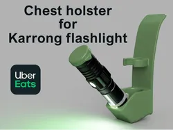 Chest holster for Karrong flashlight