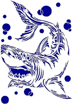 Free Digital Art STL Download - Shark stencilby SMT_M 🦊