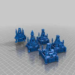 gratuită de Miniature Games & Accessories STL Descărcare - groapa de gunoi a templului lizarmen - teren - SMT_M 🦊