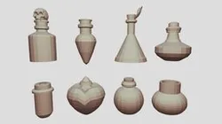 low poly potions