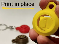 Lucky Dice Fidget Spinner Keychain
