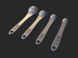 Measuring spoons (.step included)