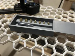 Nut inserts organizer for heating tool