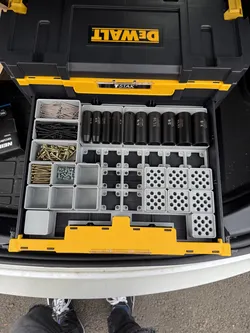 TSTAK Two-Drawer Gridfinity Magnet Grid