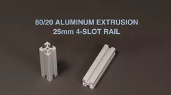 8020 25mm 4-slot extrusion 3D model