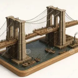 Brooklyn Bridge Miniature – Historic NYC Landmark in 3D
