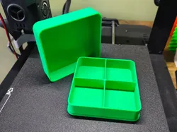 Caja de almacenamiento para objetos pequeños con tapa 100x100 - Modelo de impresión 3D gratuito