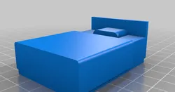 Dog Sleeping Beneath Bed Figure - LED Illuminated