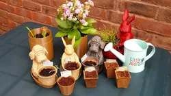 Dog The Gardener Toy/Pot/Planter