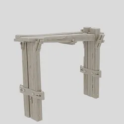 Fantasy Wooden Dungeon Rack for 3D print