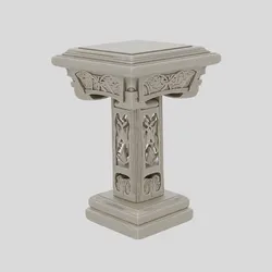 Fantasy Wooden Shrine Offering Table for 3D print