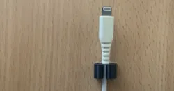 Flexible charger cable holder