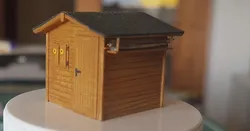 Garden Shed 1/87 scale (H0)