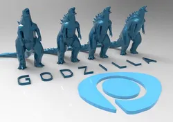 Godzilla - Scream- Multiple Resolution