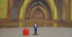 Man in suit customizable 1/87 scale (H0)