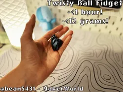 Mini Fidget de Bola Giratoria - Modelo de impresión 3D gratuito