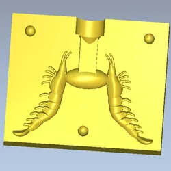 Mold Shape Shrimp 55 mm