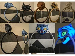 Parametric Fantasy Creature Head Towel Ring Holder