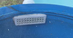 Rain Barrel Drain with Grate