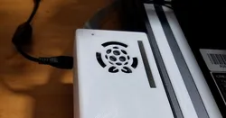 RaspberryPi 3 case, no screws Extrusion Mount w/40mm Fan