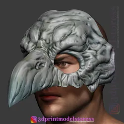 Raven Skull Mask Costume Cosplay Halloween Helmet